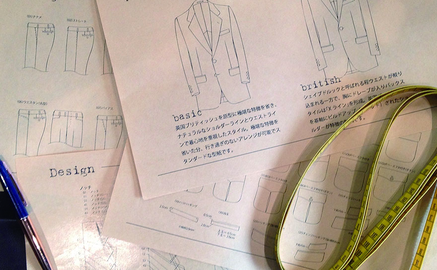 スーツデザインのイメージ